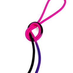 Gymo Sports Pro Series Cimnastik İpi Siyah&F.Pembe&Mor