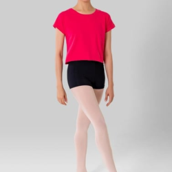 Gymo Crop Top T-Shirt Fuşya