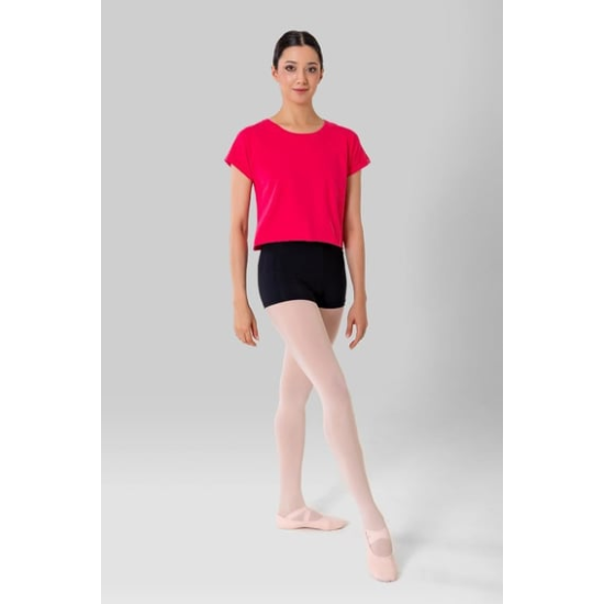 Gymo Crop Top T-Shirt Fuşya