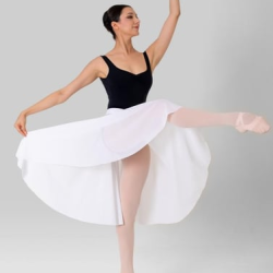 Gymo Dancewear Bale Eteği Aris White