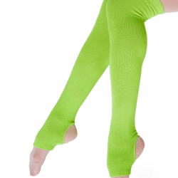 Gymo Dancewear Topuklu Bacak Isıtıcı Fosforlu Yeşil