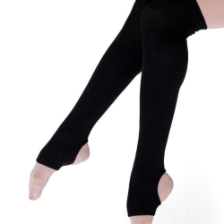 Gymo Dancewear Topuklu Bacak Isıtıcı Siyah