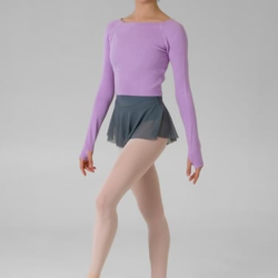 Gymo Dancewear Warm Up Üst Woolie Lila