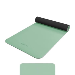 Gymo Ekolojik 6mm TPE Yoga Matı Pilates Minderi Diz Dirsek Koruyucu Matlı Set Açık Yeşil
