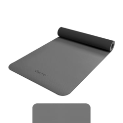 Gymo Ekolojik 6mm TPE Yoga Matı Pilates Minderi Diz Dirsek Koruyucu Matlı Set Gri