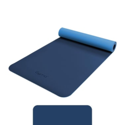 Gymo Ekolojik 6mm TPE Yoga Matı Pilates Minderi Diz Dirsek Koruyucu Matlı Set Mavi