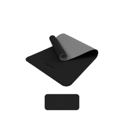 Gymo Ekolojik 6mm TPE Yoga Matı Pilates Minderi Diz Dirsek Koruyucu Matlı Set Siyah