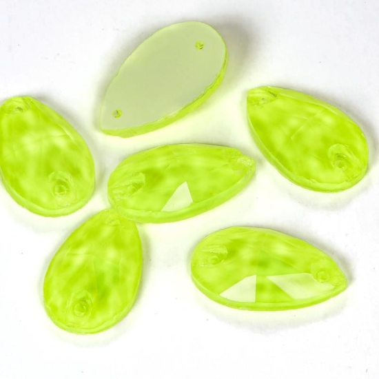 Gymo Premium Dikme Kristal Teardrop 10.5*18mm N04 Citrine Neon 28 Ad.