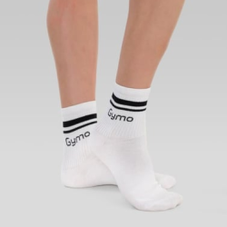 Gymo Sports Logolu Soket Çorap Beyaz