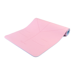 Gymo UltraGrip Hizalamalı 6mm TPE Yoga Matı Pilates Minderi Pembe