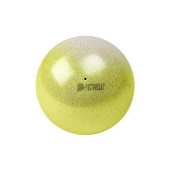 Pastorelli High Vision Shaded Ball 18cm Simli Ritmik Cimnastik Topu Silver/Yellow