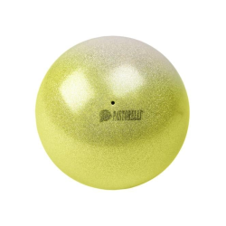 Pastorelli High Vision Shaded Ball 18cm Simli Ritmik Cimnastik Topu Silver/Yellow